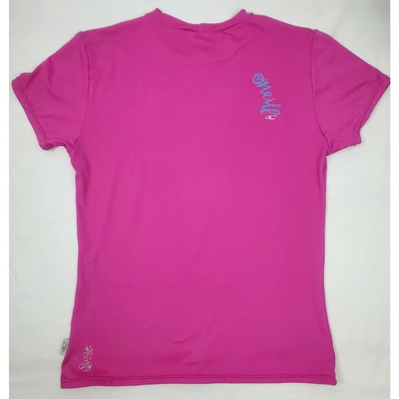 O'Neill Swimwear Size S Small Skins UPF 50+ Rash Guard Pink Beach Shirt Top - Picture 3 of 8
